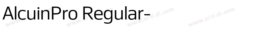 AlcuinPro Regular字体转换